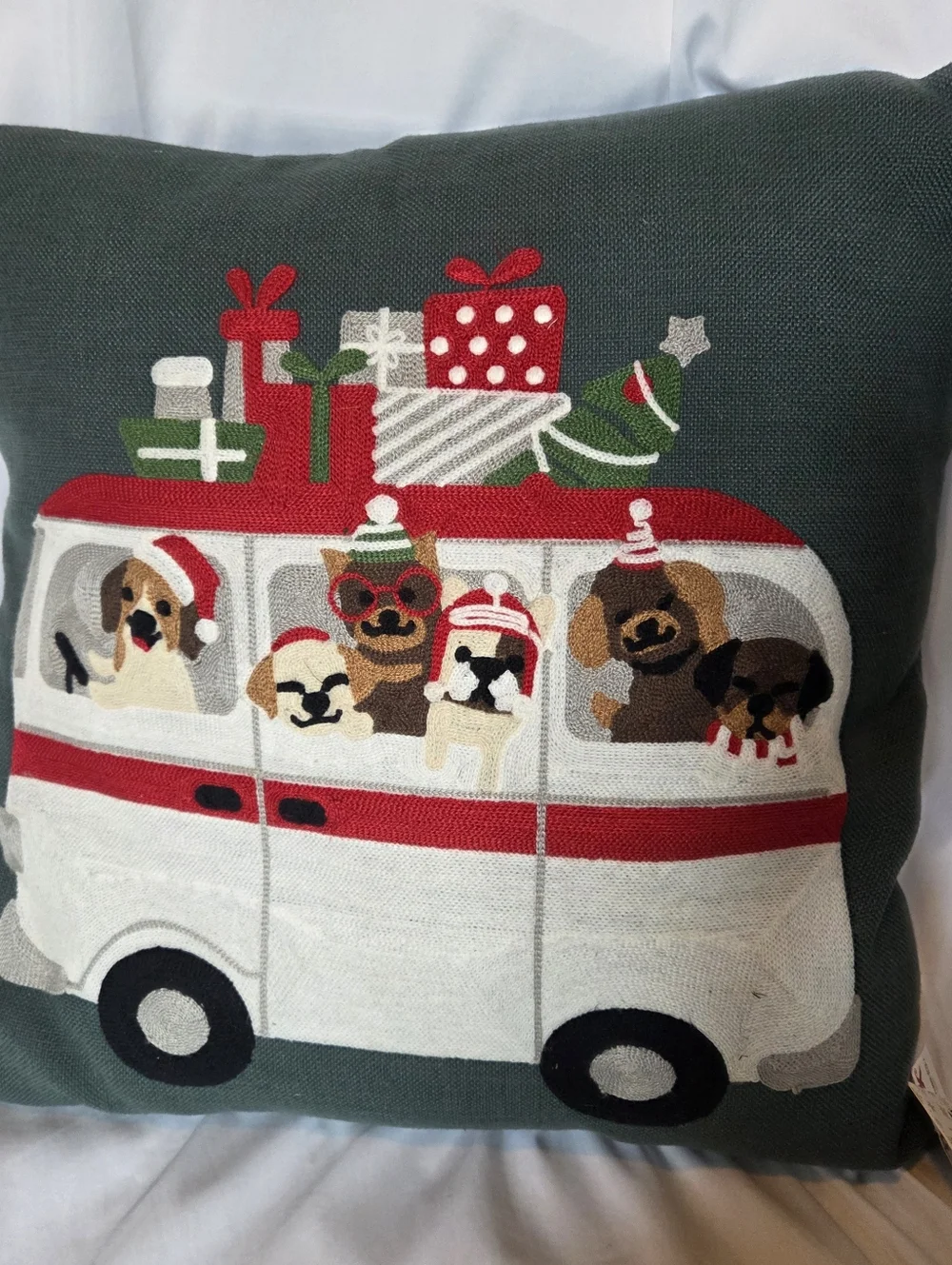 Thro Throw Holiday Dog Pillow Decoration Christmas